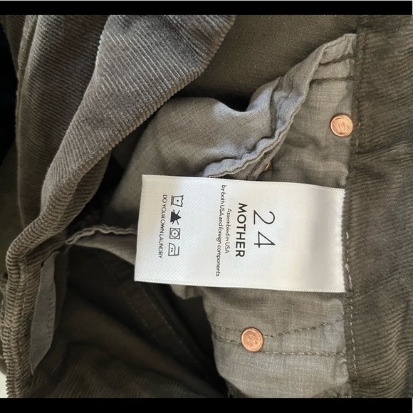 Mother Chic Boho High Waisted Ankle Chew Corduroy in Taupe - Picture 13 of 13